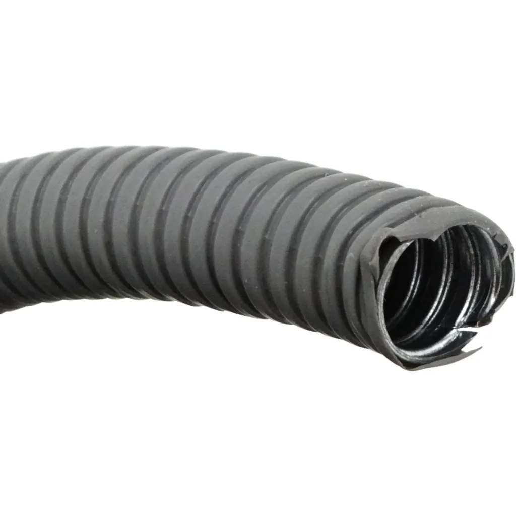 Imagen 2 de 25mm Rollo-50mts Conduit Flexible Metalico Cubierto-PVC 3/4-Pulg PCFC
