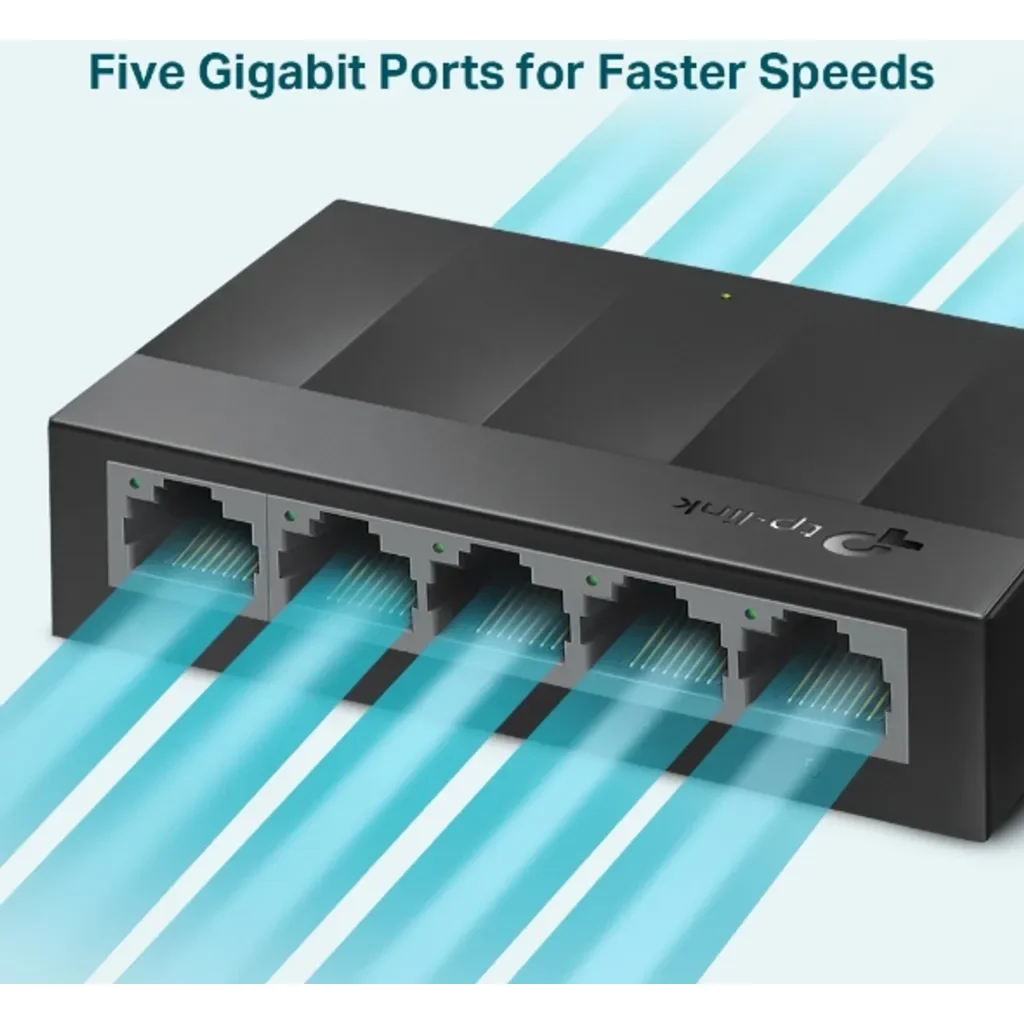 Imagen 0 de Switch TP-Link LS1005G LiteWave, 5*10/100/1000Mbps Sobremesa, Montaje en pared