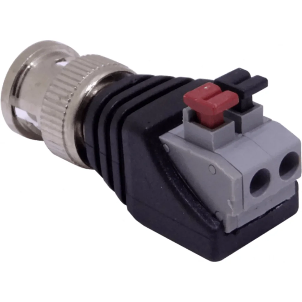 Conector BNC-Macho a Regleta-2-pin Adaptador