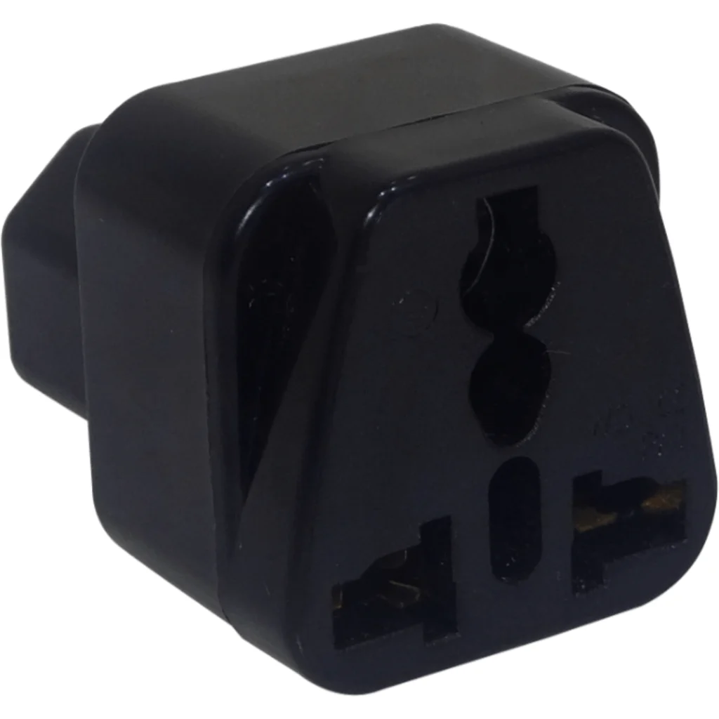 Imagen 1 de Adaptador Multinorma C14 Macho a Schuko-US Hembra 10A, NO CERTIFICADO