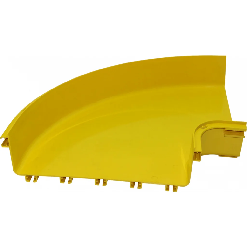 Imagen 1 de 360x100mm Angulo 90o Plano Amarilla PC+ABS LSZH Macho
