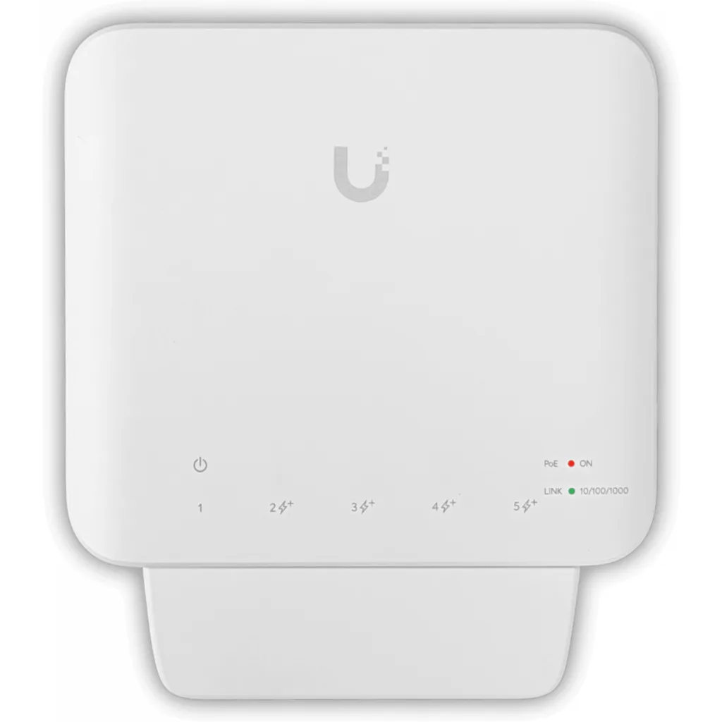 Switch Ubiquiti UniFi USW-FLEX, Conmutador,Gesti.4 x 10/100/1000 PoE+1x*10/100/1