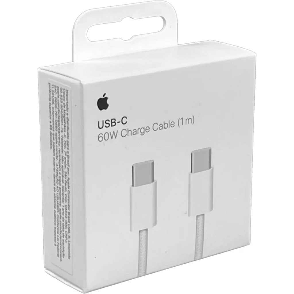 Imagen 2 de APPLE 60W 1mt USB-C-Macho a USB-C-Macho Cable Original A2795