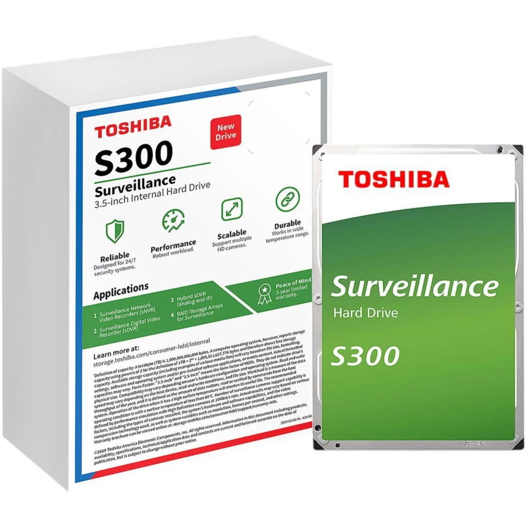 "Disco duro Toshiba S300 Pro de 8 TB, 3,5"", SATA 6Gb/s, 7200 RPM, grabacion CMR