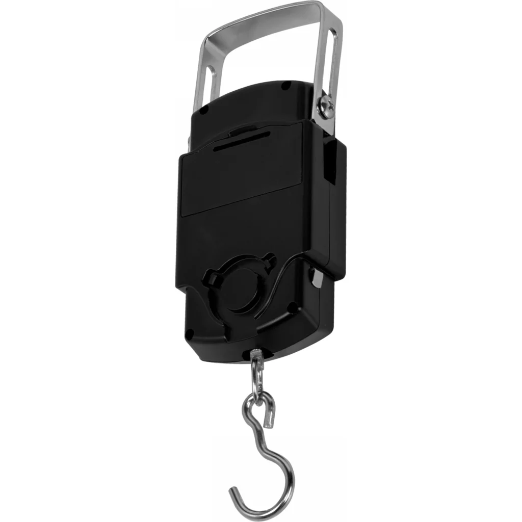 Imagen 3 de Pesa Digital tipo Gancho para Equipaje 50kg inc-2xAAA Flexometro-100cm