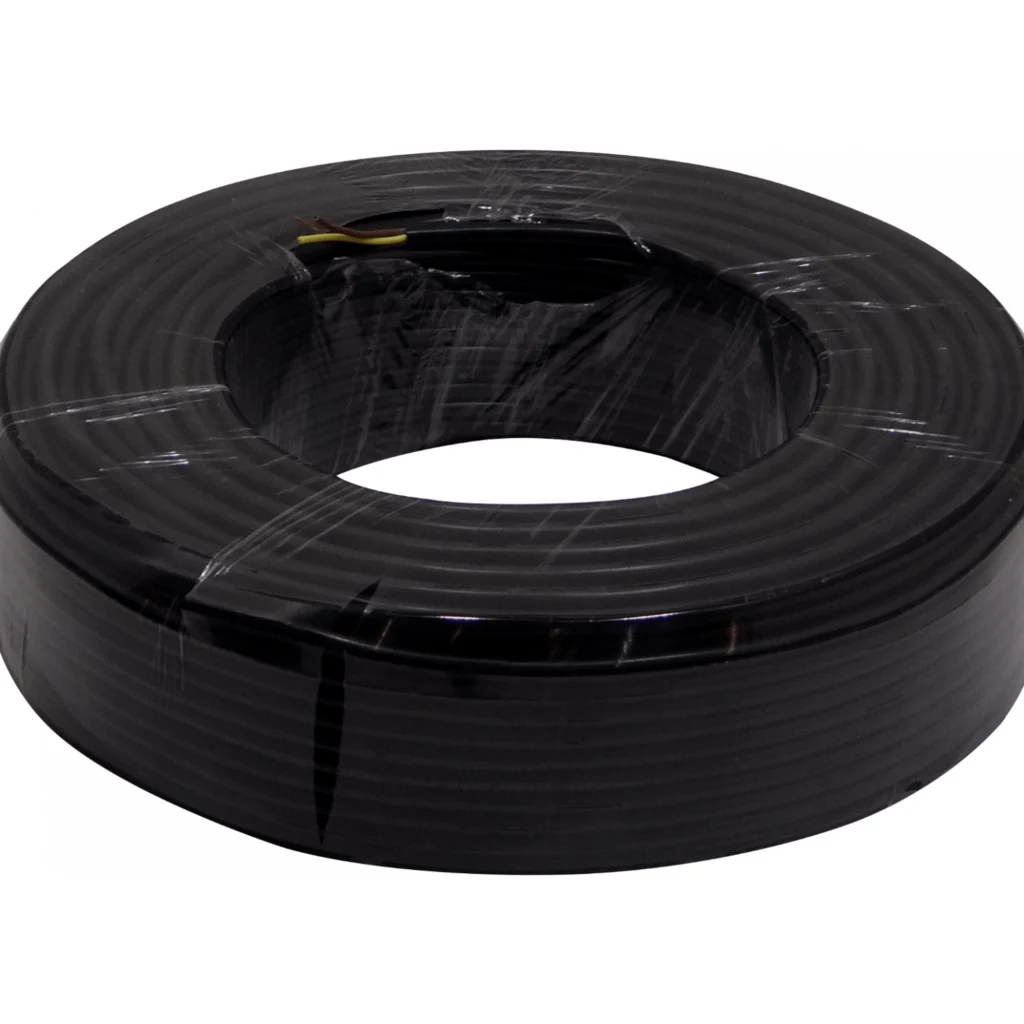 Negro 3x0,50mm 100mt Cable Electrico RVV 2-3AMP 300V AWG20 3x0.50mm