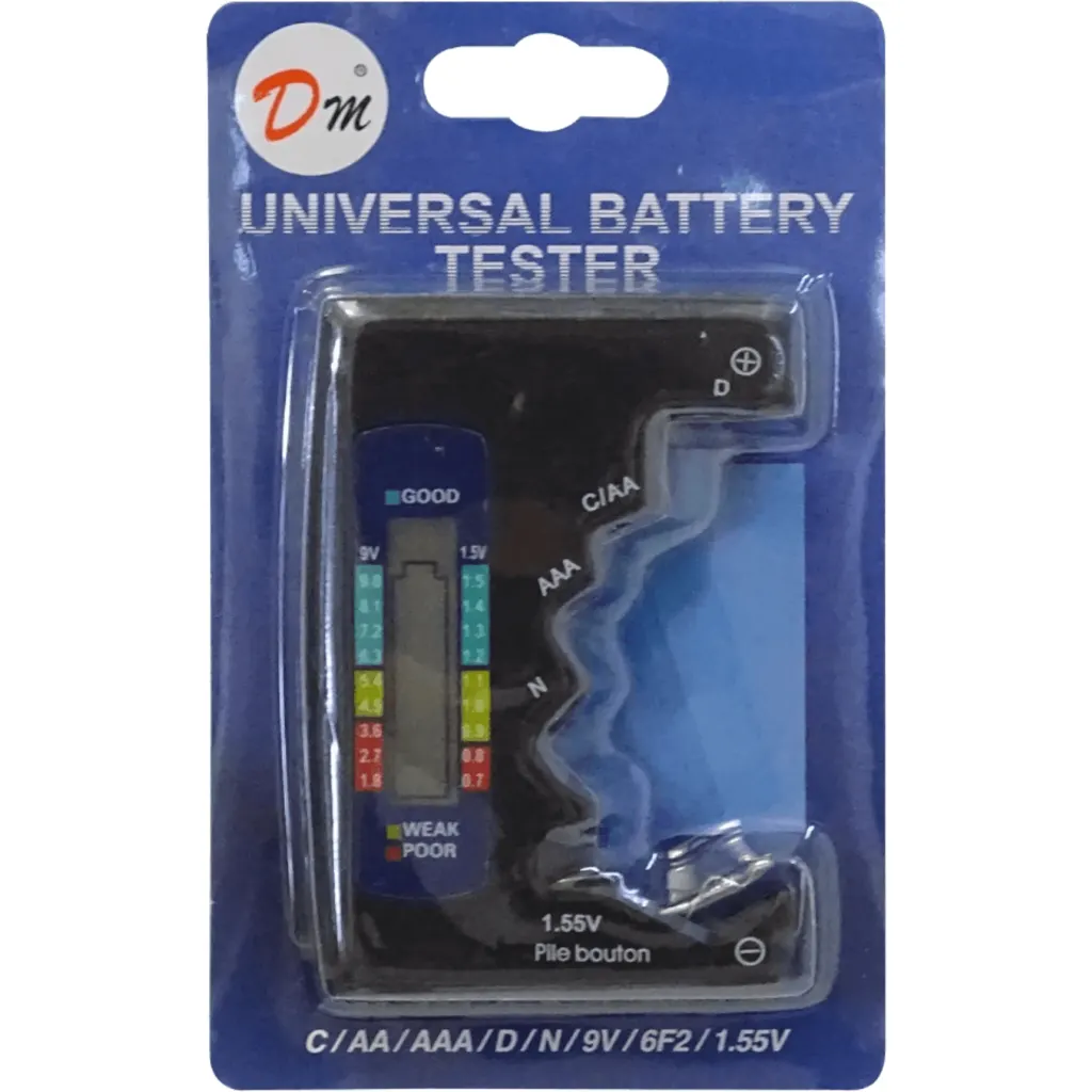 Probador de Pilas AA AAA C D N Pile bouton 0,7-9V Display Digital