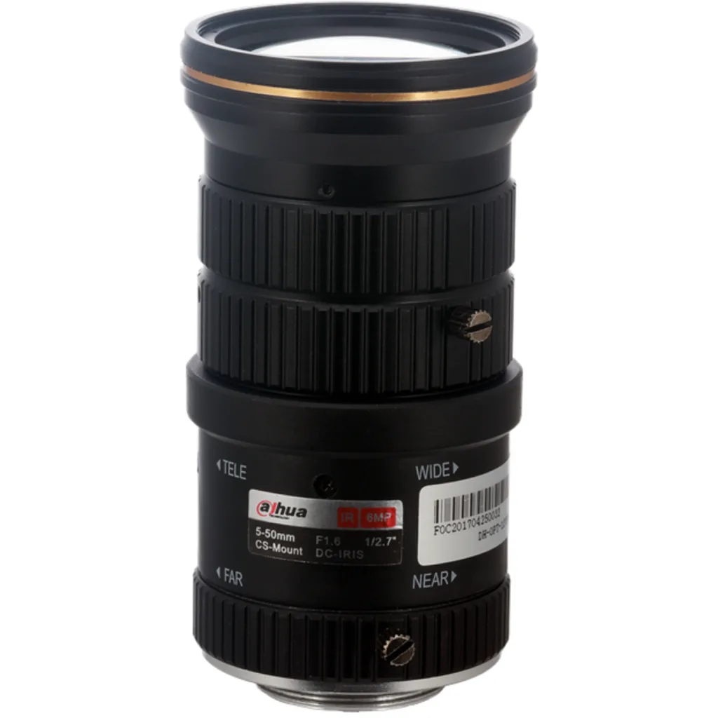 DH-PFL0550-E6D. Lente Dahua varifocal 6mp de 5mm a 50mm