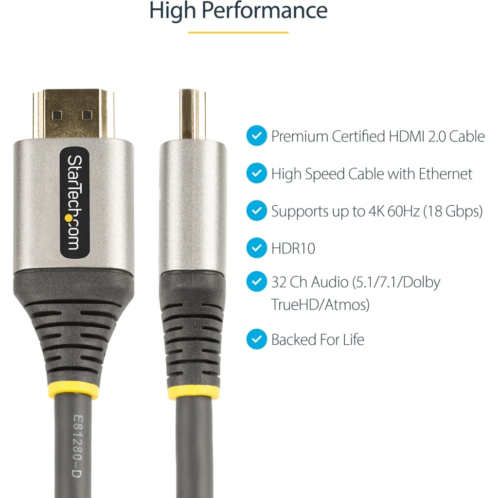 Imagen 1 de 13ft/4m Certified HDMI 2.0 Cable 4K 60Hz