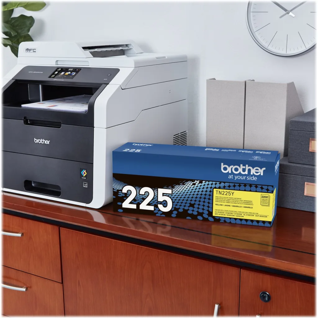 Imagen 1 de Toner Brother TN-225Y Amarillo HL3140 3170 9130 9332 2200 PAG