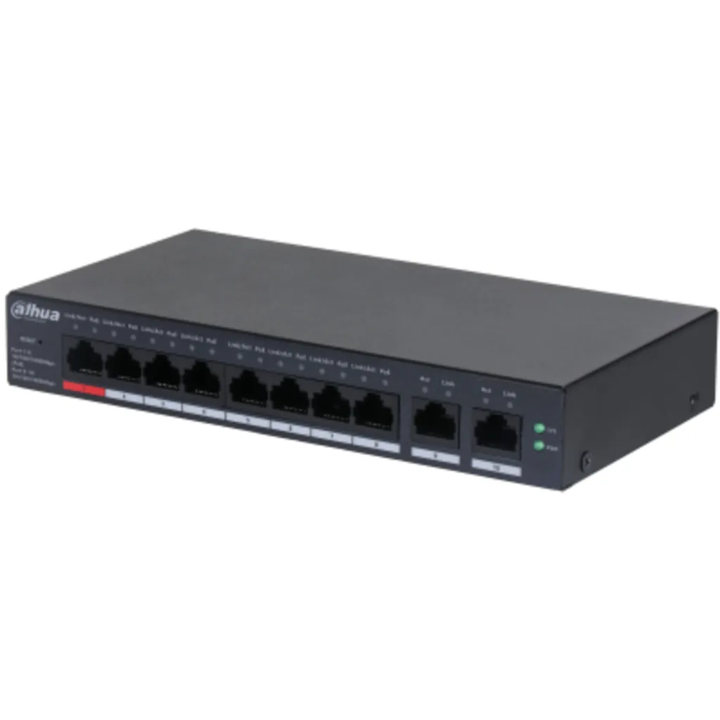 Switch Dahua DH-CS4010-8GT-110, 8 Puertos PoE Giga Admin Cloud
