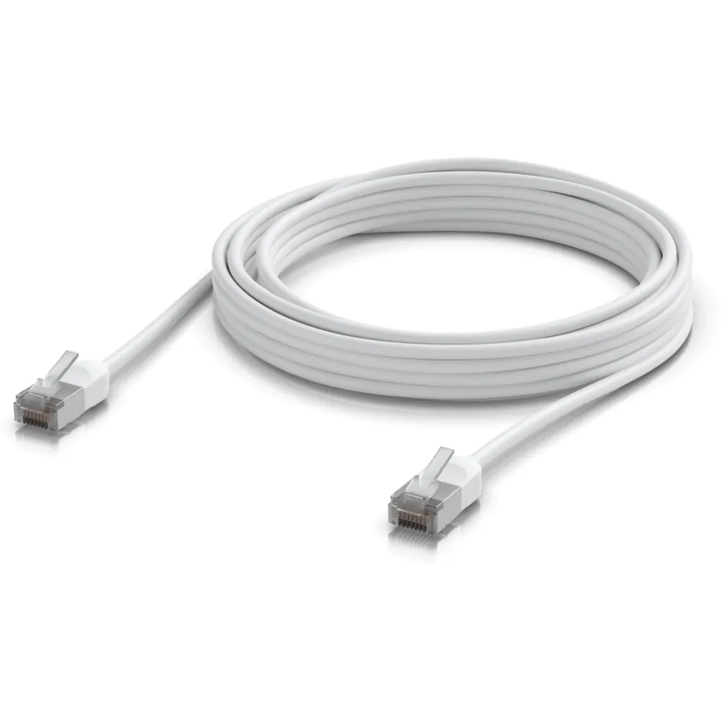 Imagen 1 de UBIQUITI 5mt Blanco Cat6A F/UTP Cable Exterior TPE 10GbE