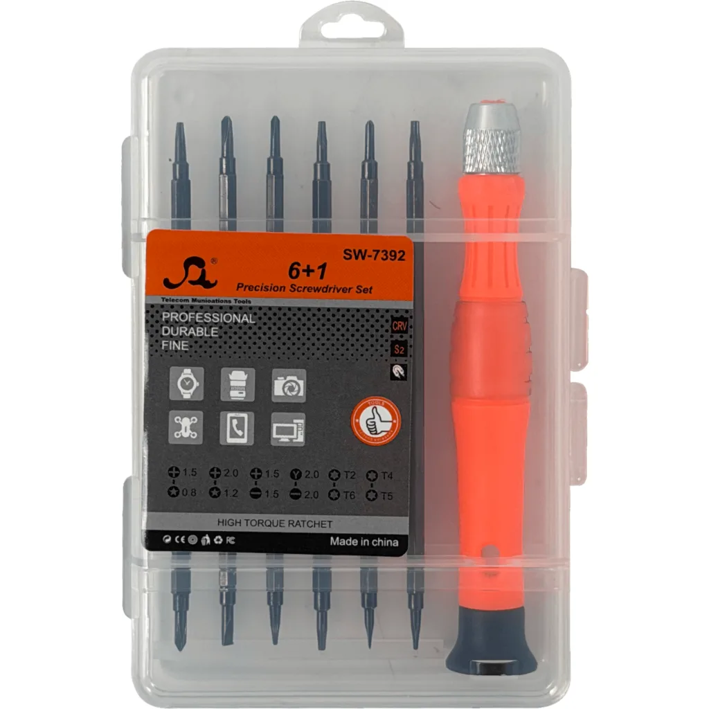 Imagen 3 de Kit Atornilladores Y-0,8 T5 T6 Paleta-1,5 Cruz-1,5 5-Atornilladores 25mm
