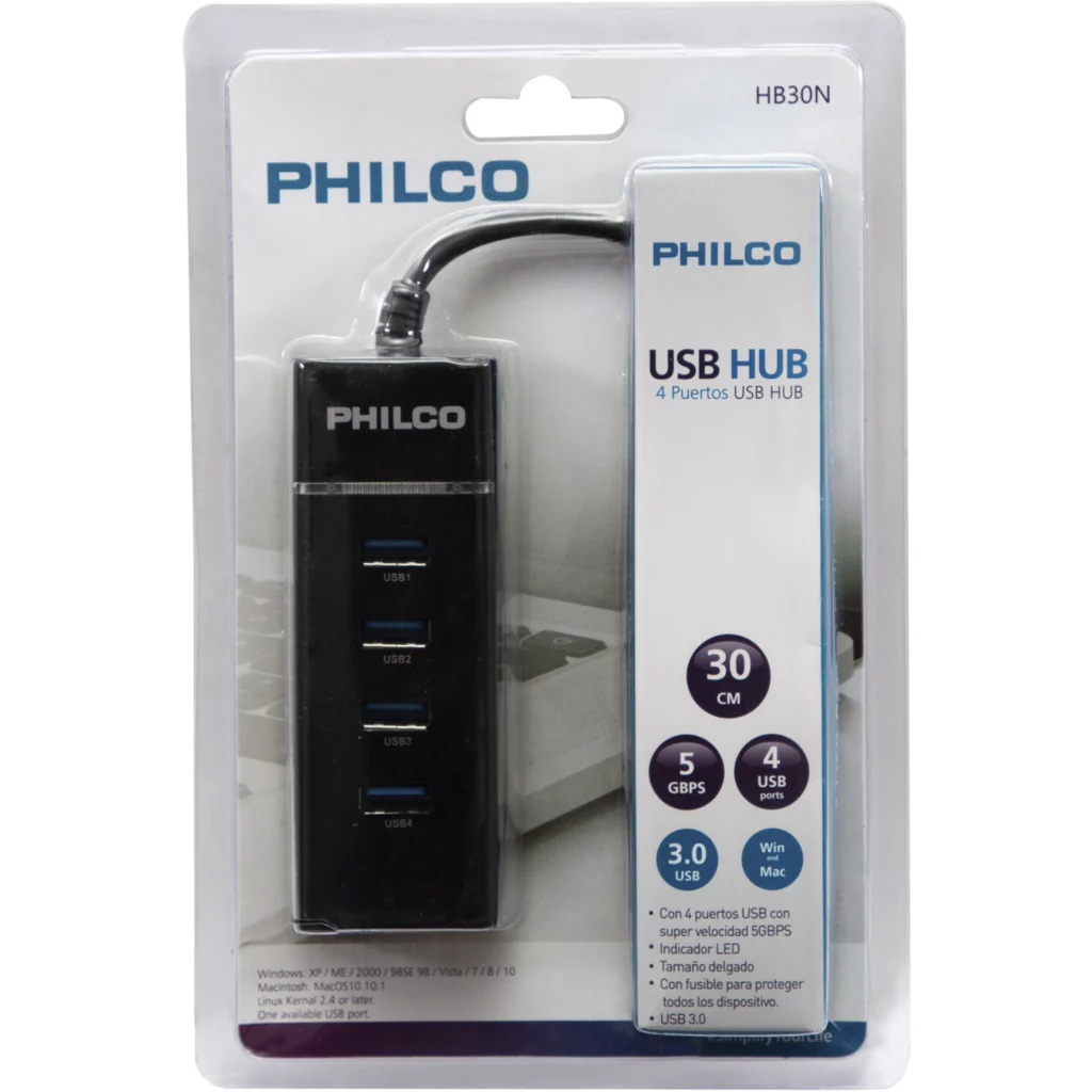 Imagen 2 de HUB USB 3.0 4 PUERTOS CON LUZ