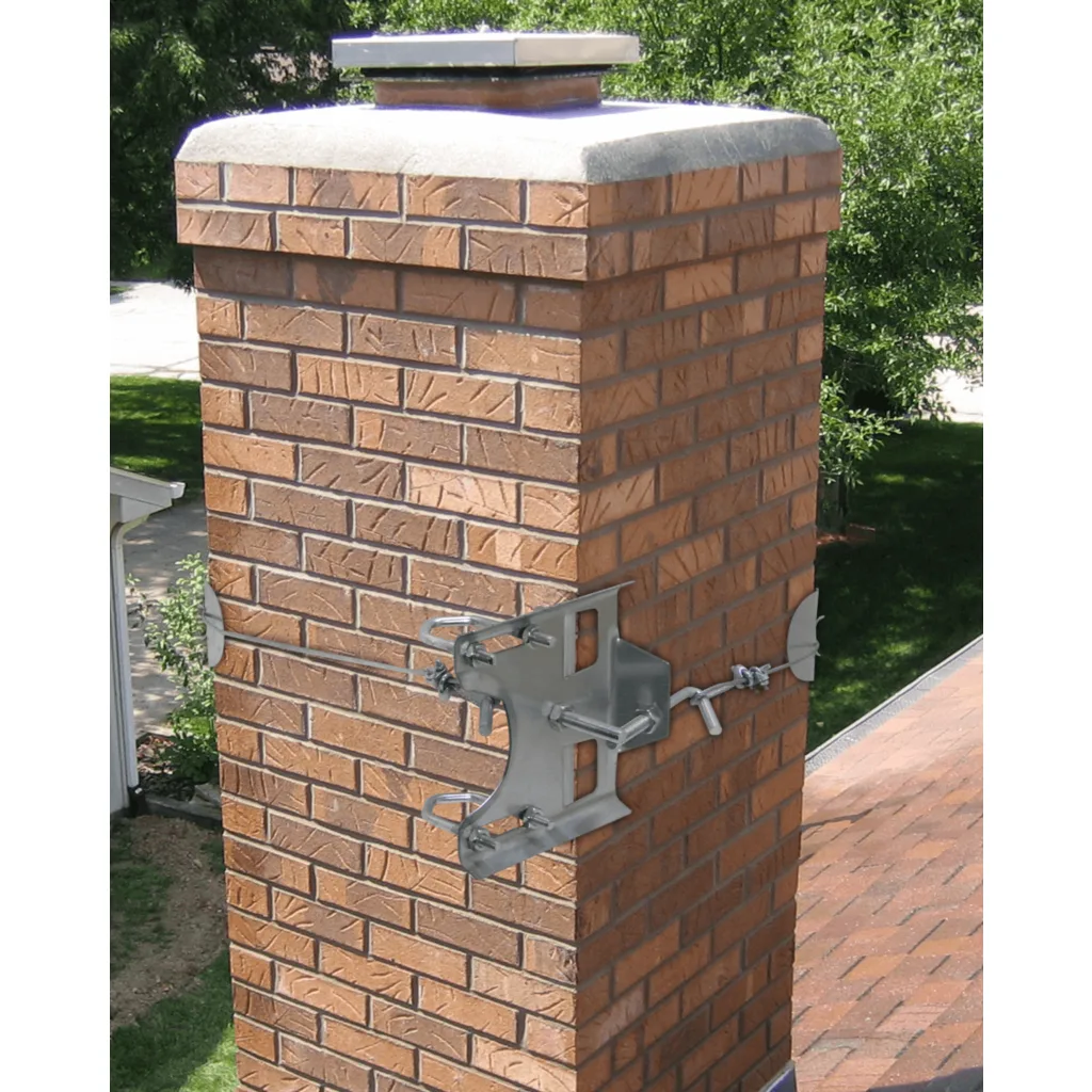 Kit Soporte para Chimenea Hasta 1-1/2-pulgadas Galvanizado