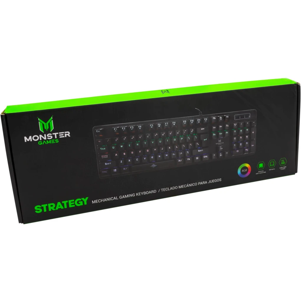 Imagen 6 de T3118 KEYBOARD MECANICO GAMER MONSTER STRATEGY