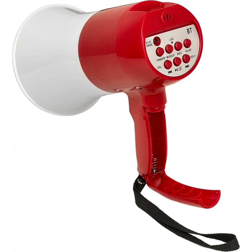 Imagen 5 de Megafono 30W inc-Pila Litio 3,7V 4800mAh Recargable Bluetooth USB mSD