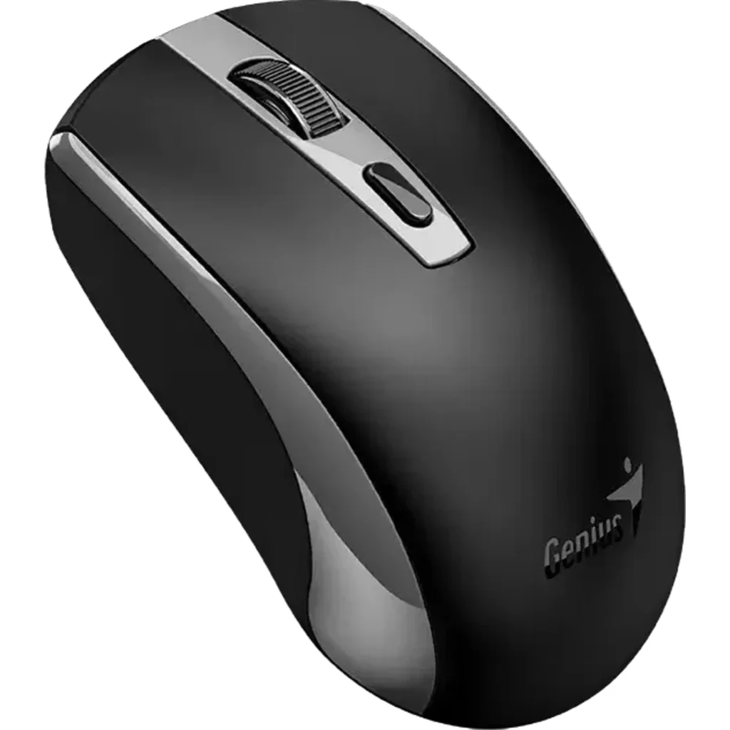 Imagen 2 de GENIUS MOUSE INALAMBRICO 2,4GHZ COPILOT RECARGABLE TYPE-C GRAY-ECO-8150-GR