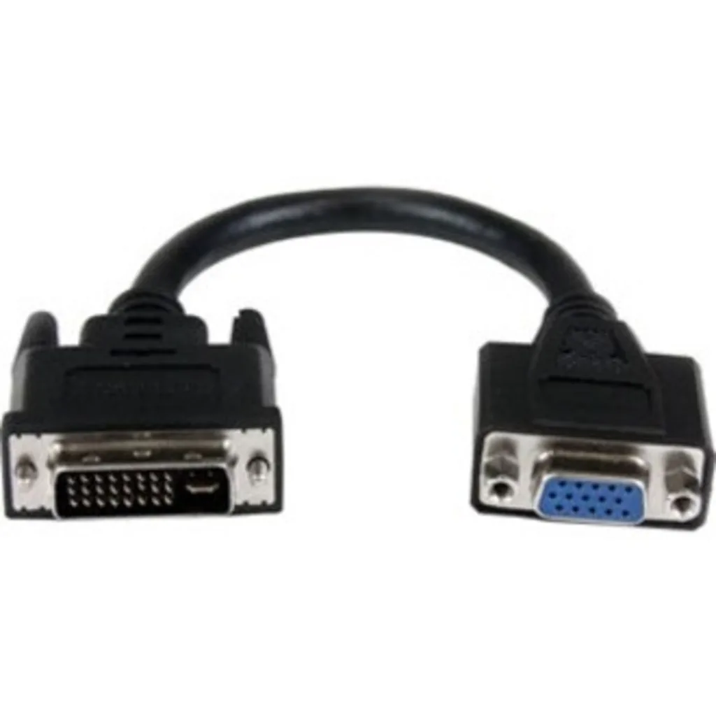 Imagen 3 de Adaptador DVI-I Macho a VGA Hembra HD-15 Longitud del Cable 20 cm Negro 