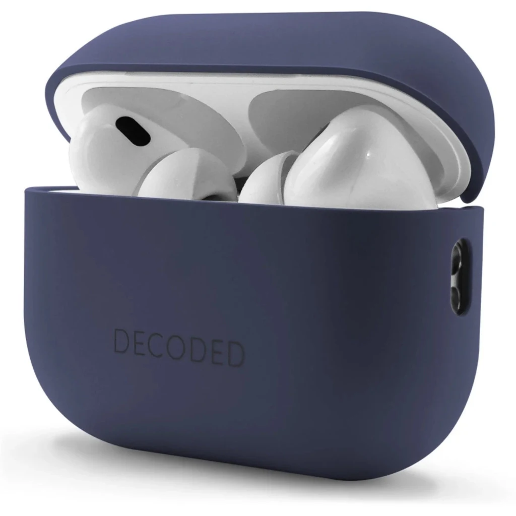Imagen 2 de Funda silicona AirCase Pro Airpods Pro 3 Gen Decoded azul
