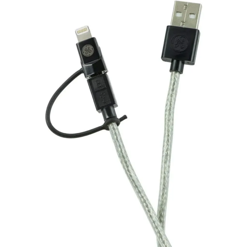 Imagen 2 de CABLE 2 EN 1 MICO USB C/ ADAPTADOR LIGHTNING GE 1,80 MTS
