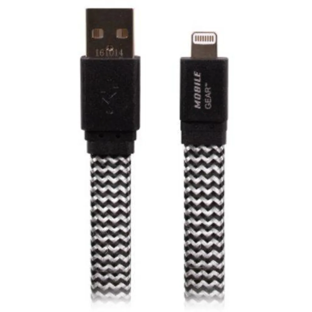 CABLE LIGHTNING IPH 5/6/7/8 PLANO MALLA 90 CMS