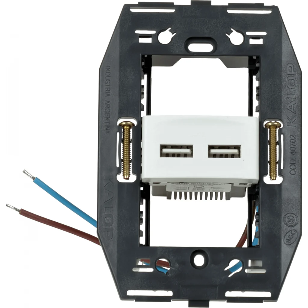 Imagen 3 de KALOP Modulo 2xUSB-AH 5V 2A 10W 100-240VAC req-Bastidor KS40490