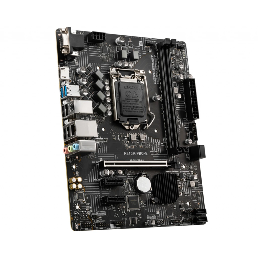 Imagen 2 de Tarjeta Madre MSI H510M PRO-E LGA1200 11°G 2*DDR4 HDMI VGA USB3.0 PS2 mATX