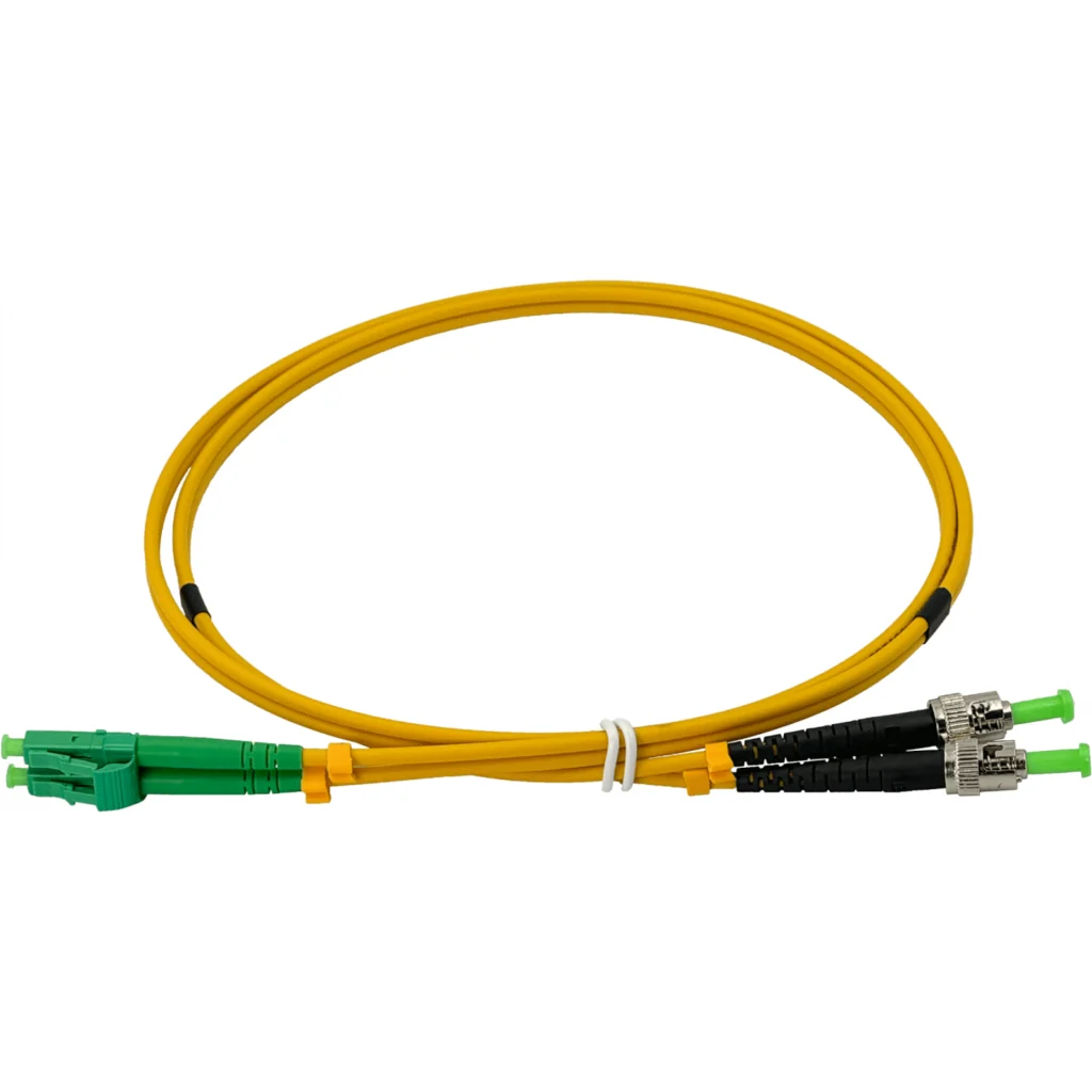 Imagen 1 de 1mt LC/APC-ST/APC MonoModo SM Duplex Jumper Cable Fibra 9/125um 3mm