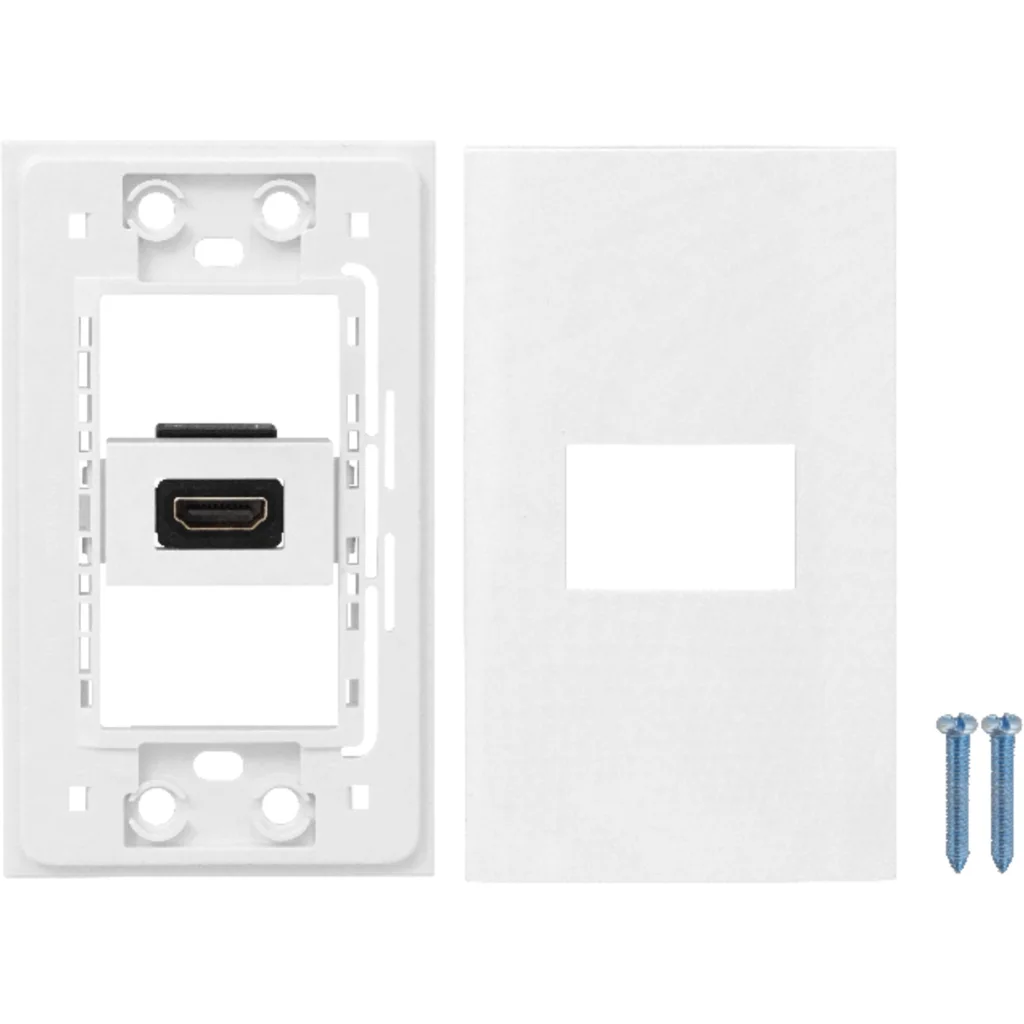Faceplate HDMI-HH Hembra a Hembra, Sin cable 70mm x 114mm