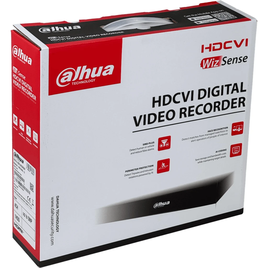 Imagen 5 de DAHUA IP 4-CH 5MP HDMI VGA USB 2-RCA-H 1xSATA16TB WizSense XVR5104HS