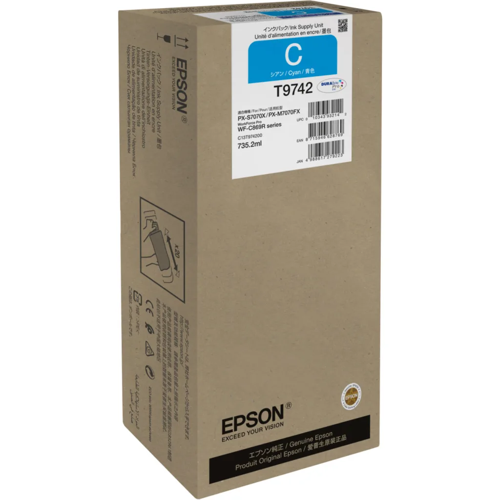 Imagen 1 de T974 HIGHCAP DBUPRO CYN INK SUPPLY UNIT
