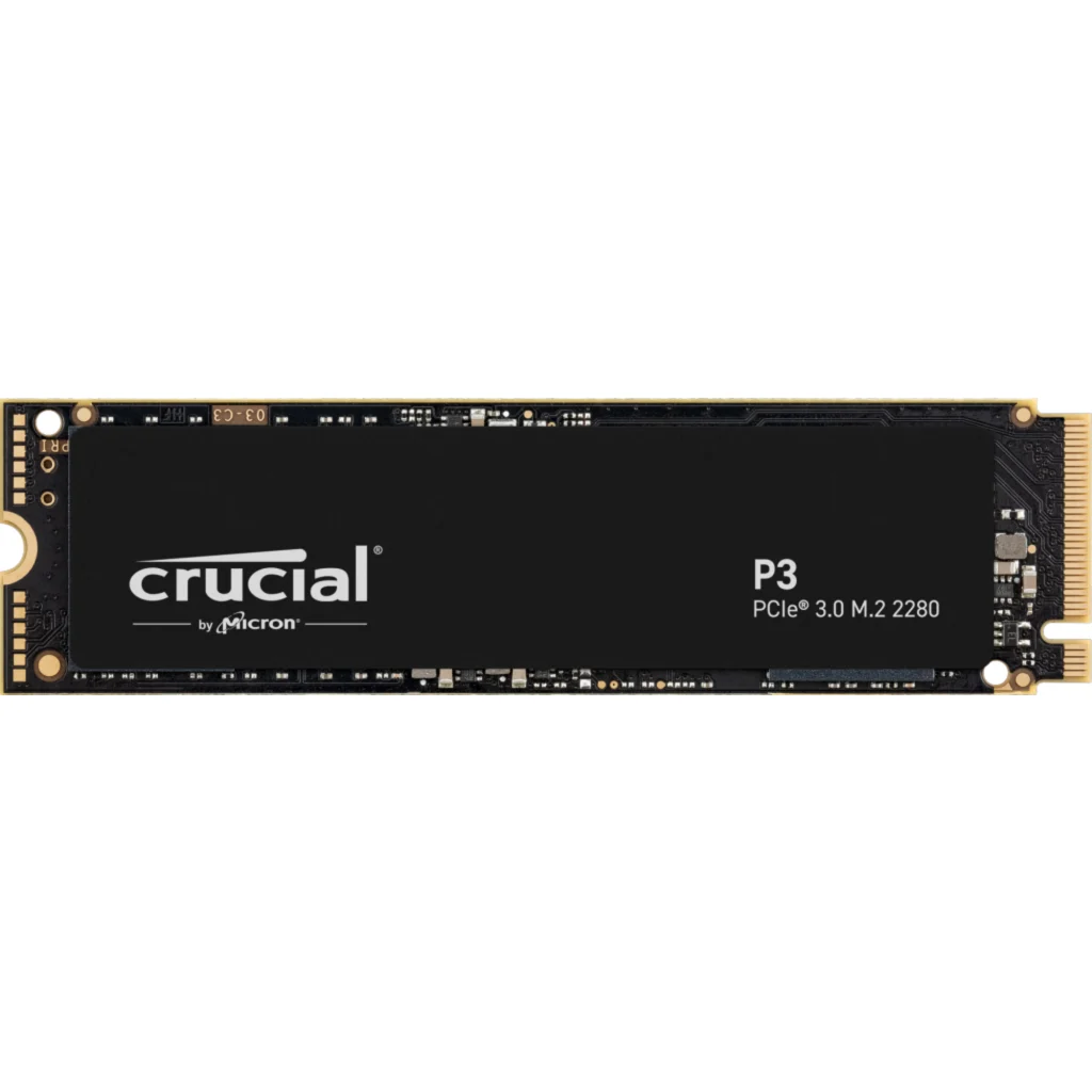 Unidad SSD Crucial P3 4TB M.2 22*80 PCIe G3 x4 Lec 3500MB/s Esc 3000MB/s