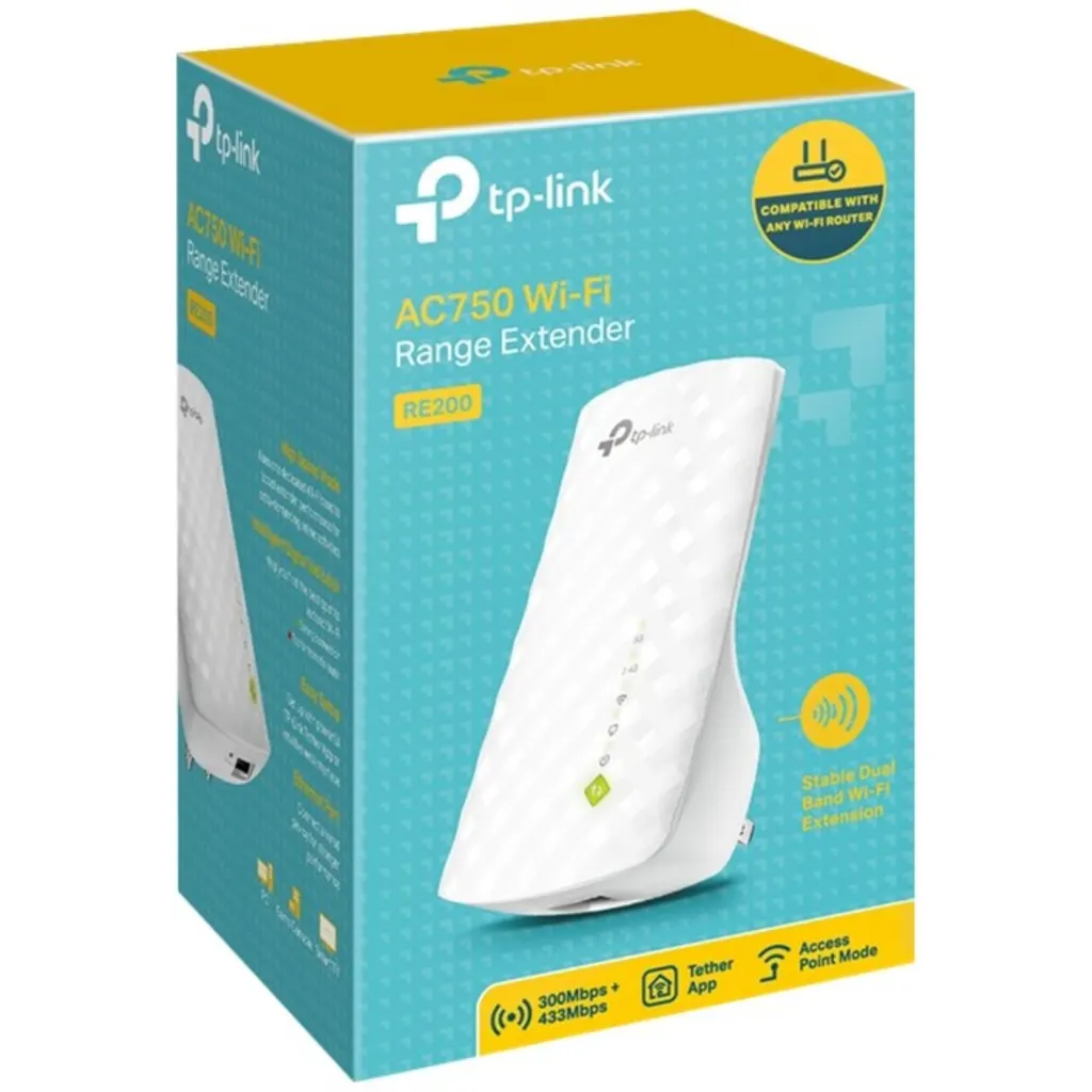 Imagen 3 de Repetidor Extensor de WIFI TP-Link RE200 Dual Band 750MBps