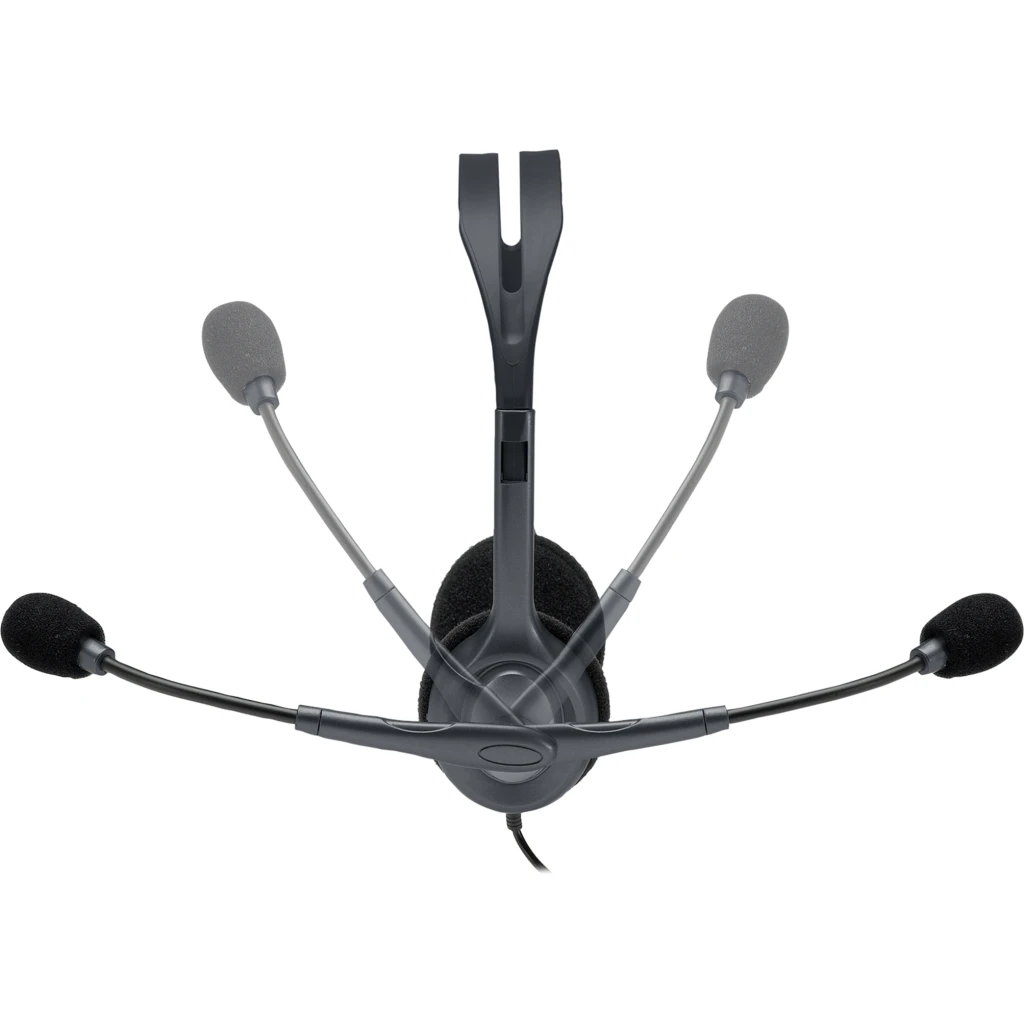 Audífonos Alámbricos Logitech H111 Interfaz 3.5mm con Micrófono Color Gris 
