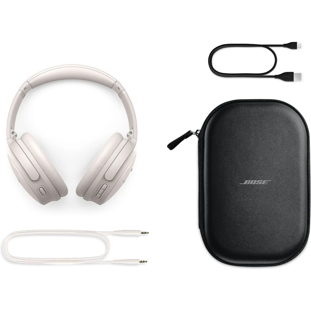 Imagen 4 de Audífonos Inalámbricos Bose QuietComfort OverEar c/Canc ruido Mic. BT White Smok