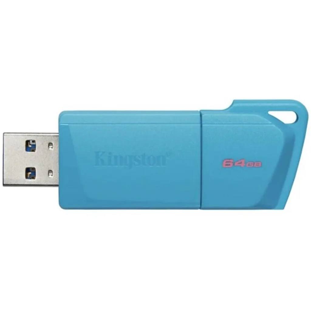 Imagen 1 de Pendrive 64GB Kingston USB flash drive 3.2 Gen 1 NEON Aqua Blue