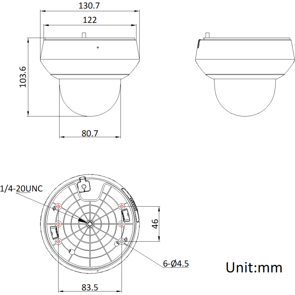Imagen 4 de Camara PTZ Mini IP 4MP zoom optico 4x Hikvision POE WDR IR 20mt IK10 IP66 POE