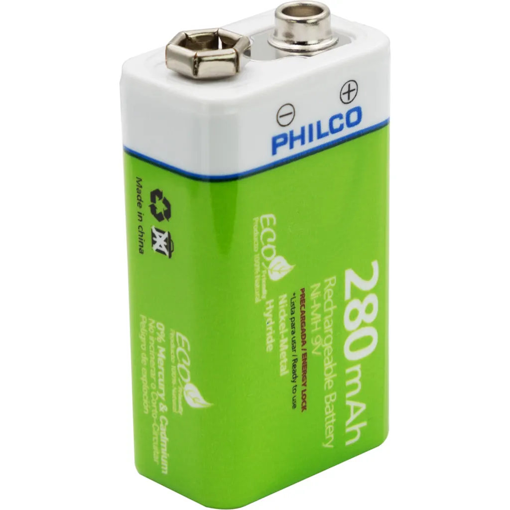 Bateria Recargable 9V 280mAh - PHILCO