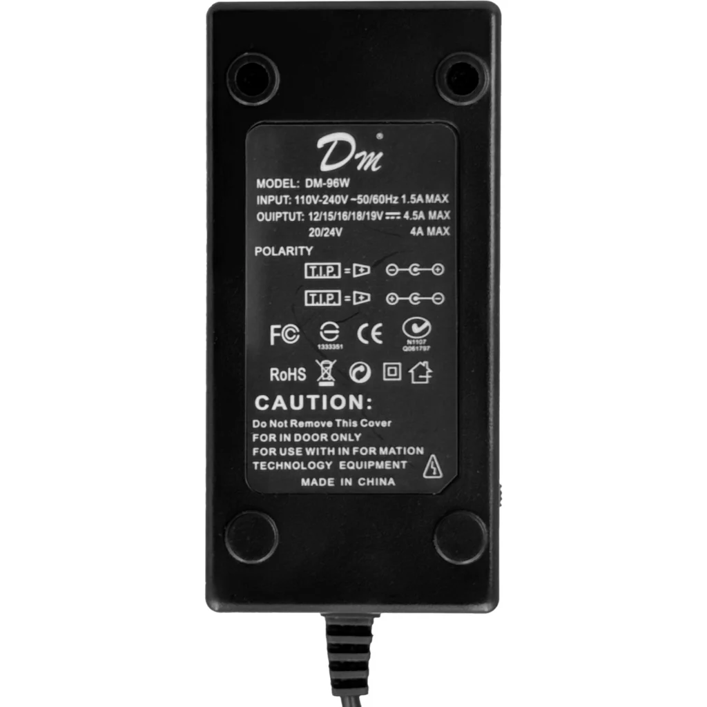 Transformador Universal Variable 12-24V 96W 4A Fuente Poder 110-240VAC