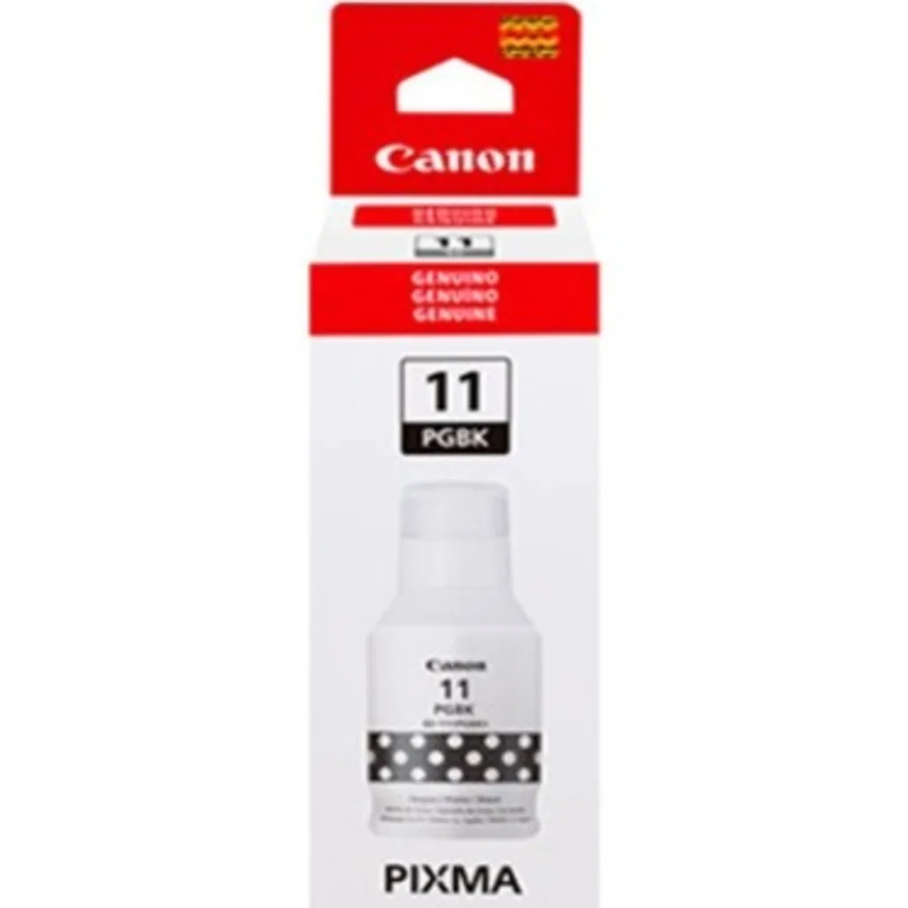 Botella de Tinta Canon GI-11BK Negro Rendimiento aprox 7.700 páginas 135 ml