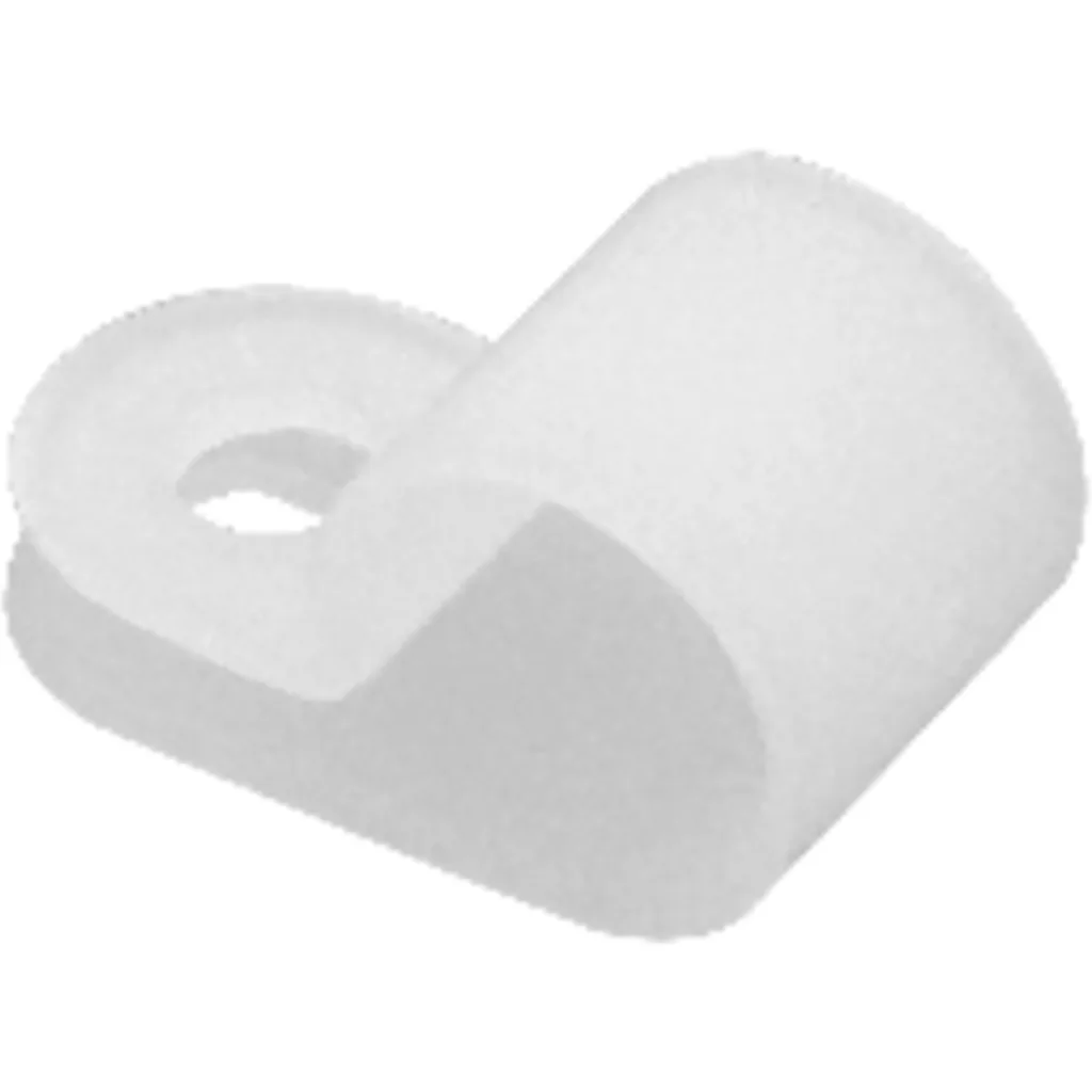Imagen 1 de Tipo-R 100-unid 10mm-Cable Pinza Fijacion 12x24mm p/Tornillo-4mm
