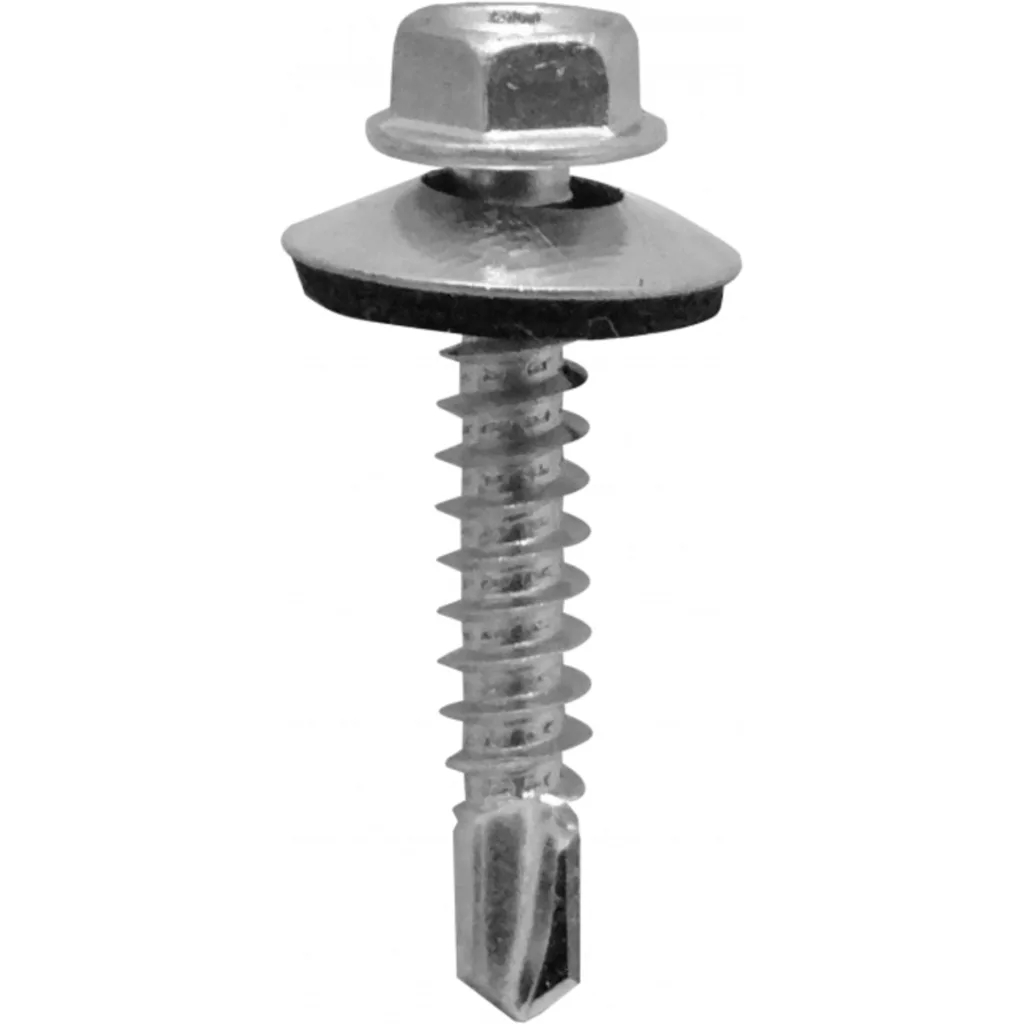 Hexagonal-8mm 50u. 12x1 1/4 Largo-32mm Zn Tornillo Autoperforante 1,25