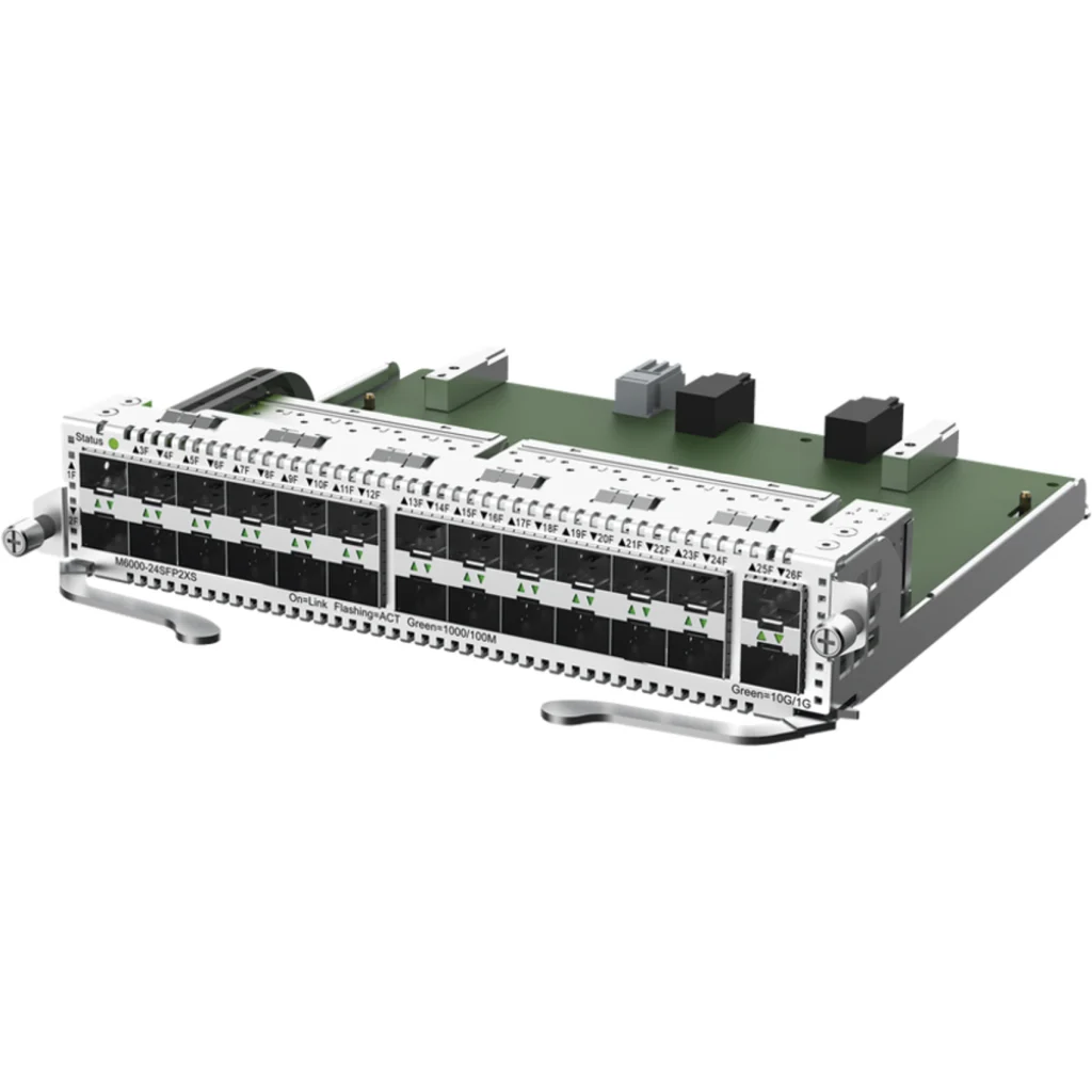 Imagen 1 de M6000-24SFP2XS. Slot Modular para NBS6002 con 24 puertos SFP 1Gbps + 2 Puertos SFP+ 10Gbps