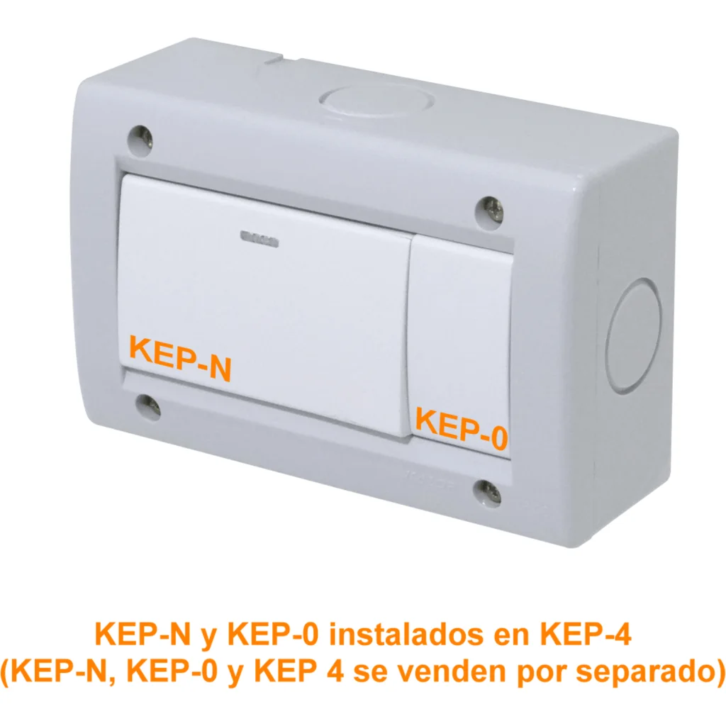 Imagen 1 de KALOP Blanco Teclon 2pin 9/12 Interruptor 16A 250V req/KEP-A KT40123
