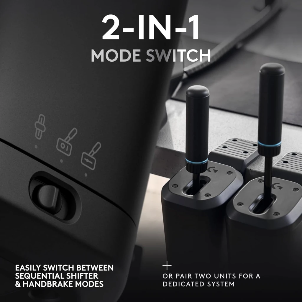Imagen 1 de Palanca de Cambios y Freno de Mano Logitech G Rs Shifter & Handbrake Negra USB