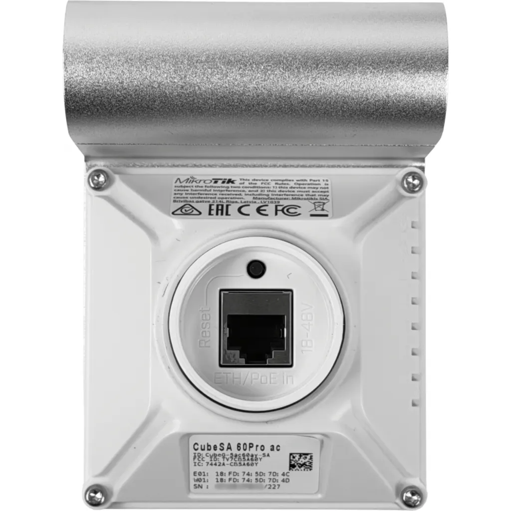 Imagen 5 de MIKROTIK hasta-800mt 802.11ay L4 60Ghz + 5Ghz-failover CubeSA 60Pro AC
