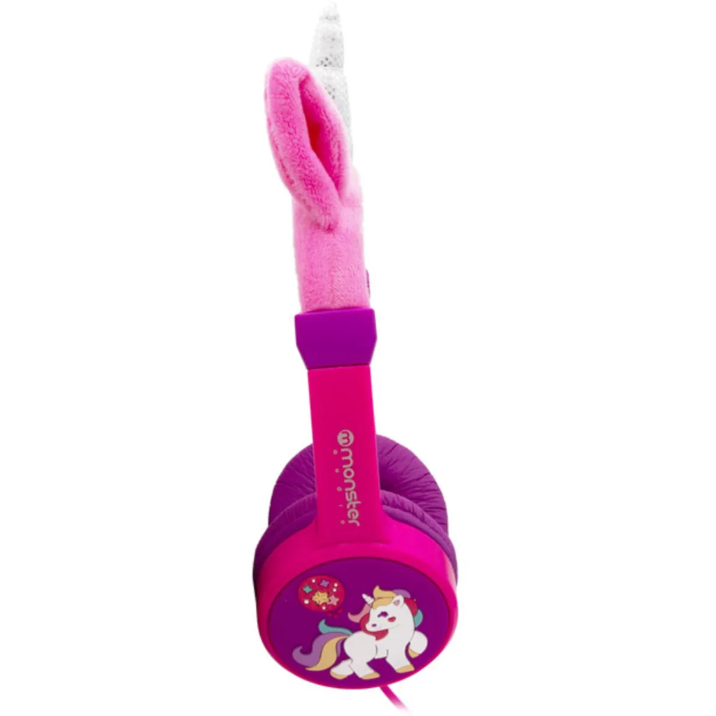 Imagen 3 de CK01P AUDIFONO MONSTER COOL KID UNICORNIO ROSADO