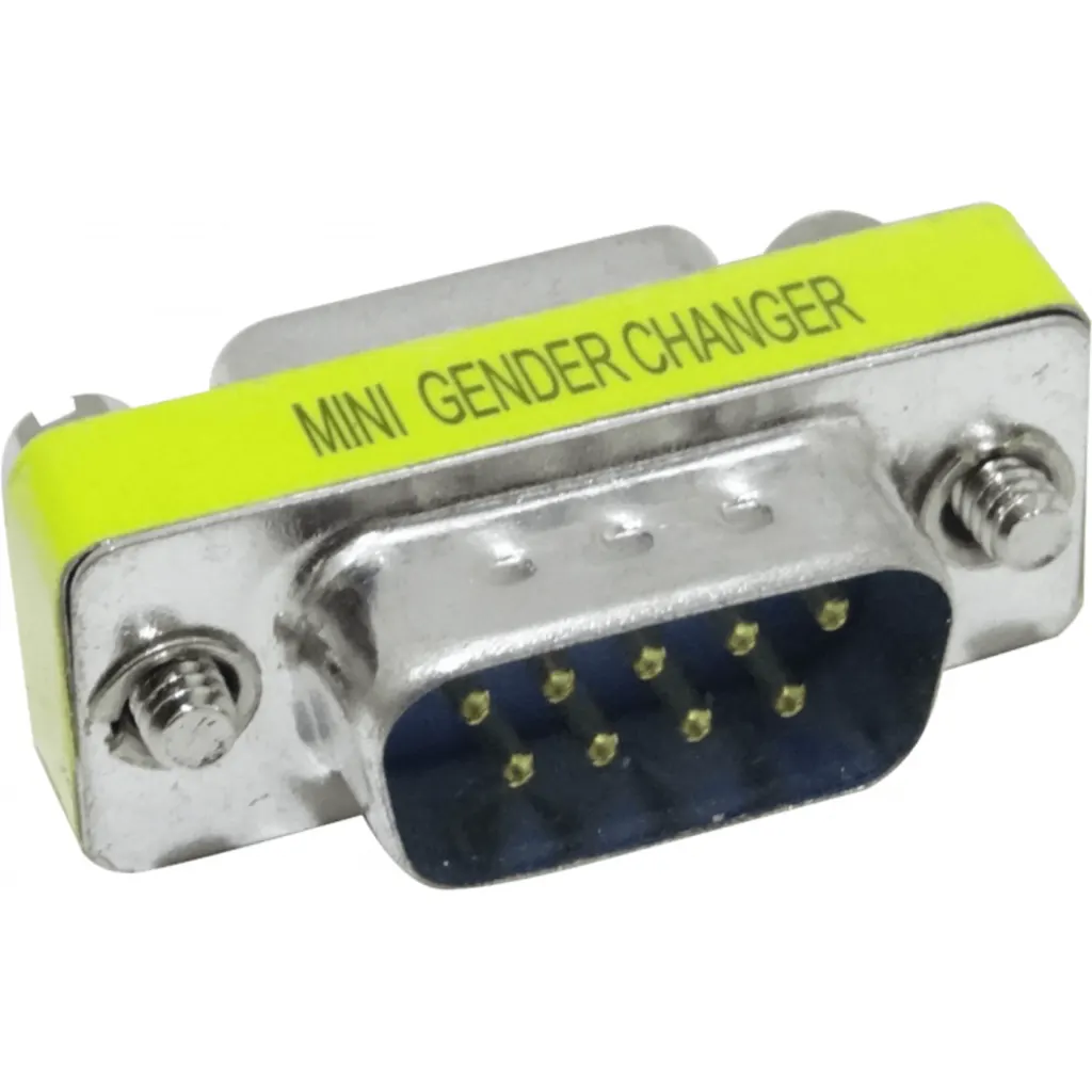 Imagen 1 de Conector Serial Macho a Hembra DB9 sin Cable de 09/HM