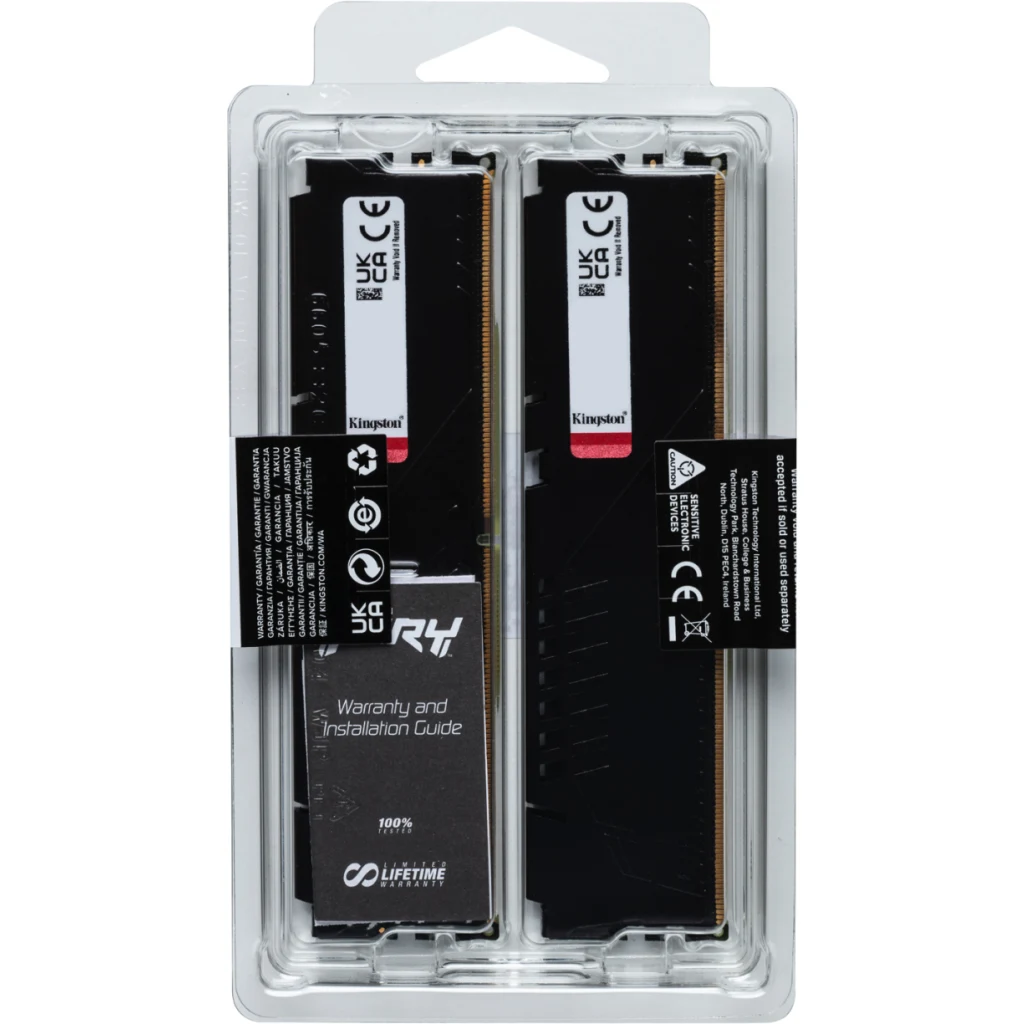 Imagen 5 de Memoria RAM 128GB (4*32GB) DDR5 5600MHz DIMM CL40 Non-ECC 1.25v 288p FURY Beast
